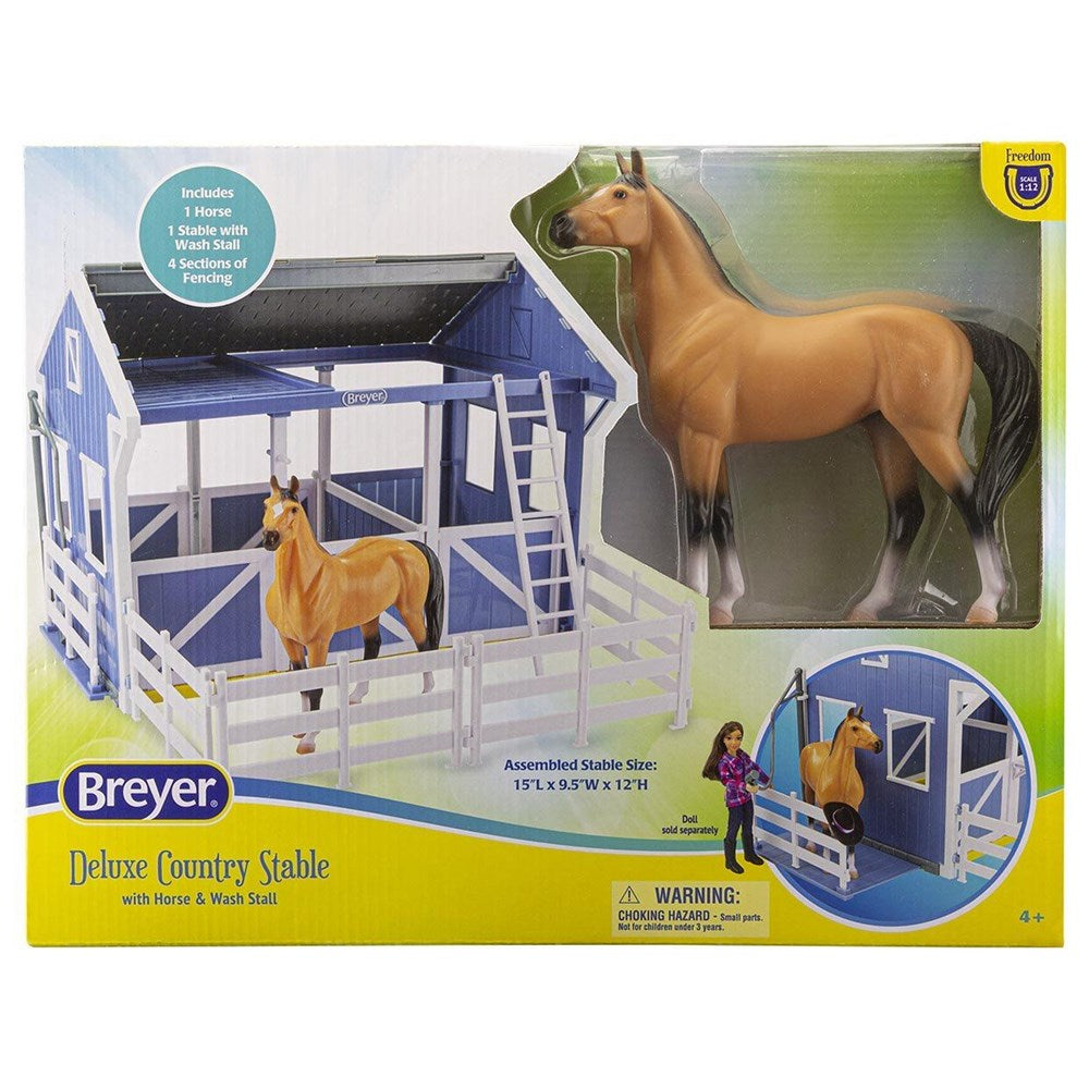 Breyer Deluxe Country Stable with Horse & Wash Stall 61149