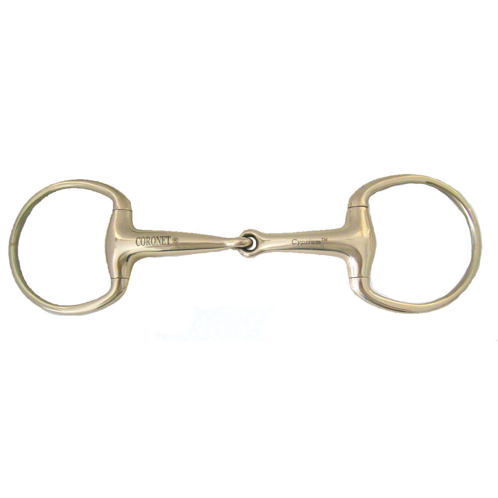 Coronet 5 in. Cyprium Flat Ring Eggbutt Snaffle Bit