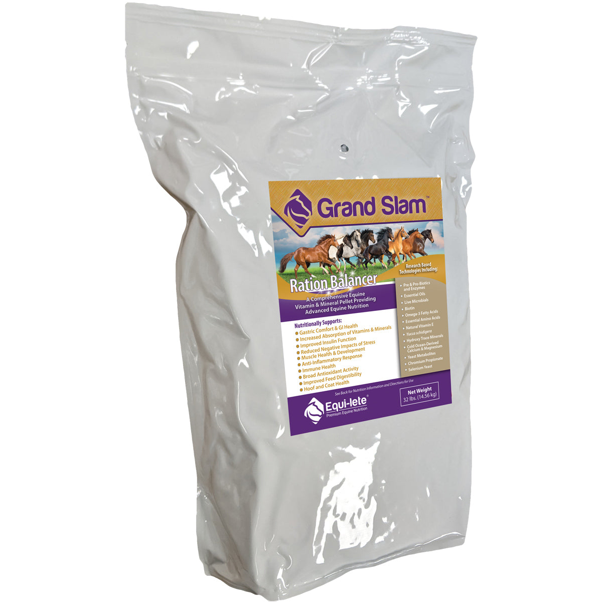 Equi-lete Grand Slam Pellets 32 lb Bag