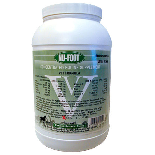 Nu-Foot Concentrate Vet Formula Horse Hoof 5 lb/80 Servings FOB