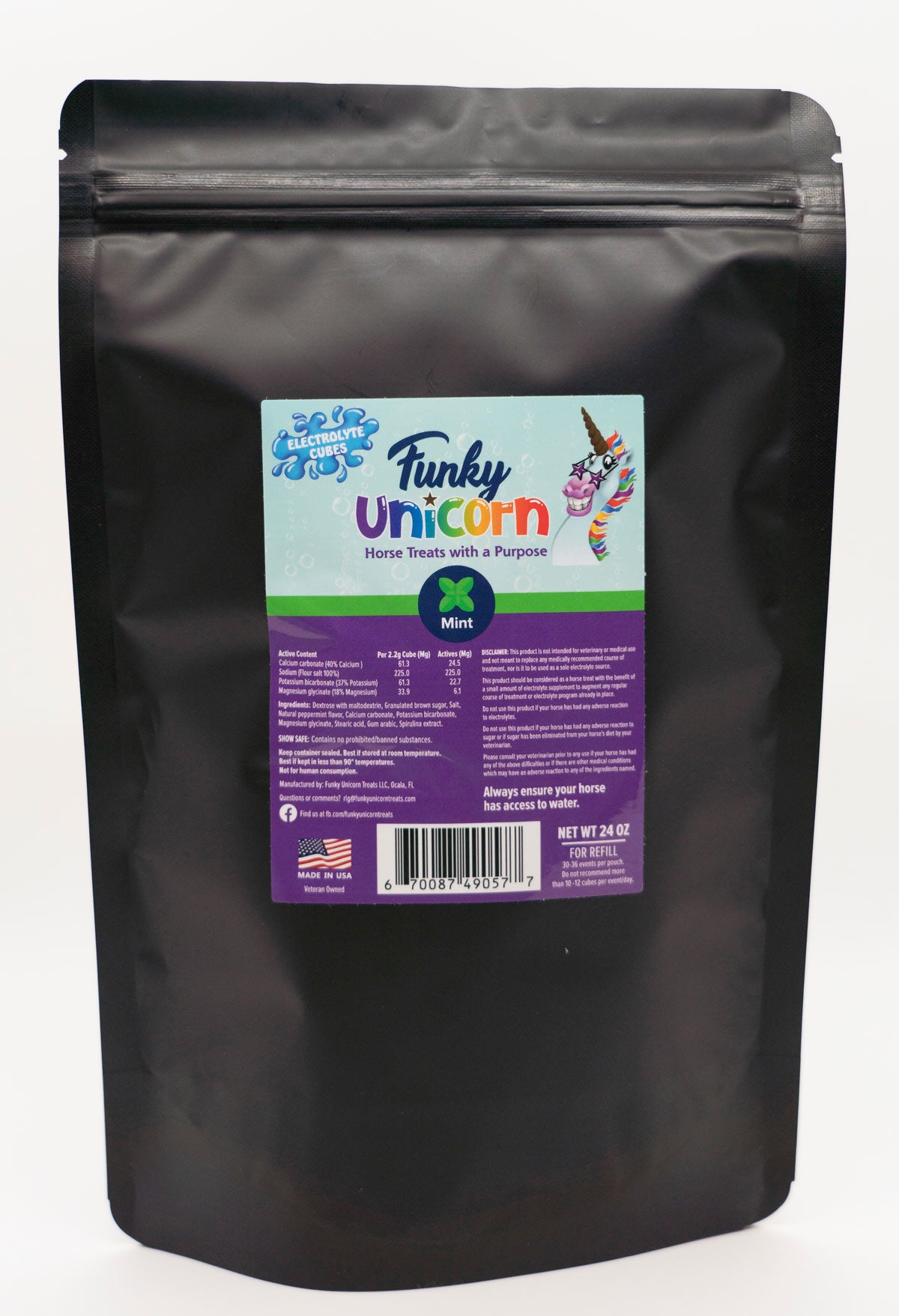 Funky Unicorn Electrolyte Trainer Packs/Refills - 24 Oz