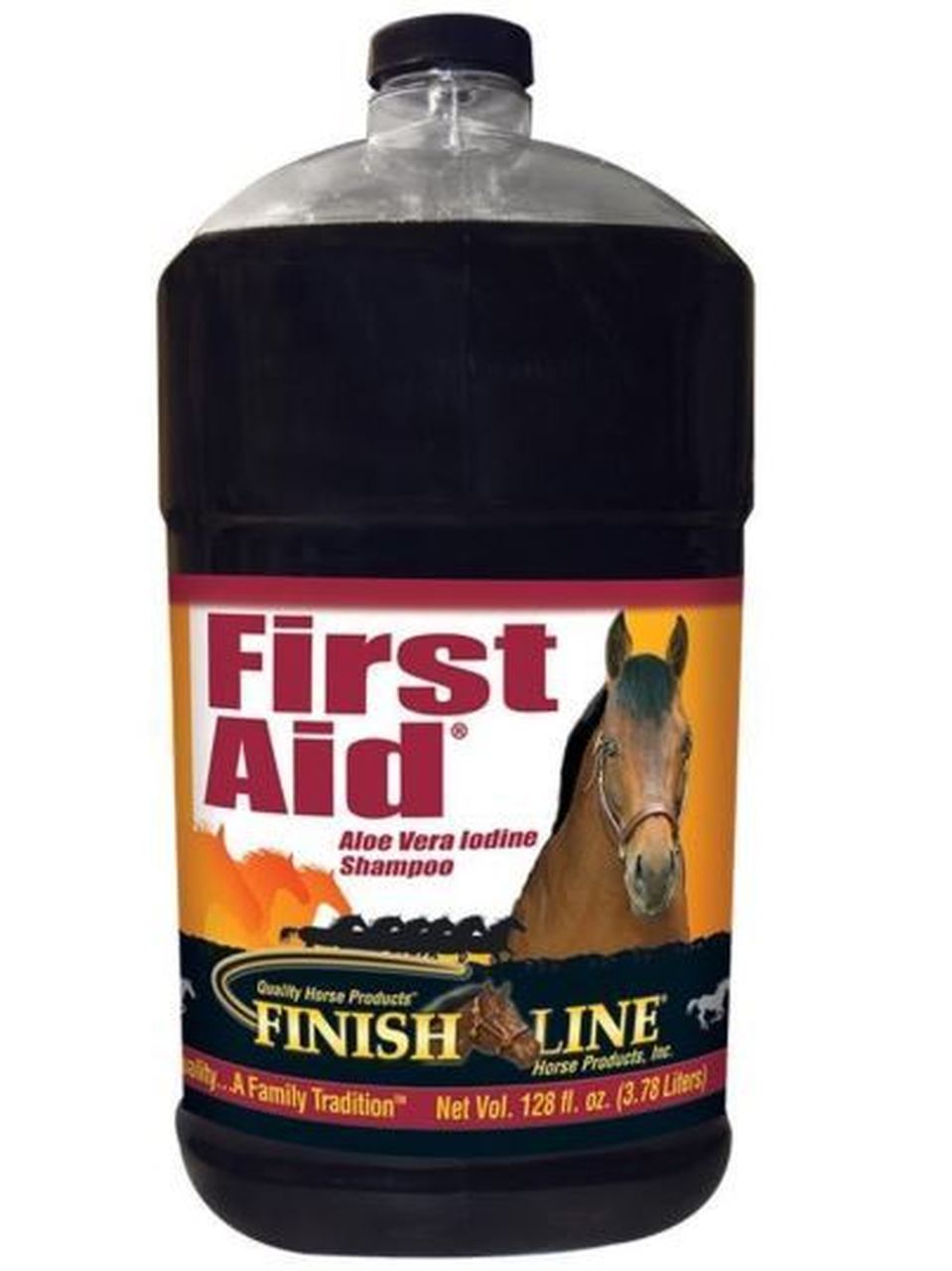 Finish Line First Aid Aloe Vera Iodine Shampoo 128 oz