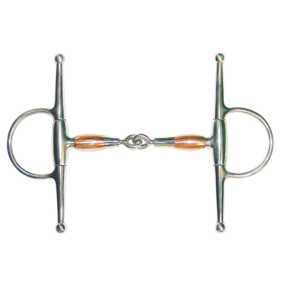 Robart Pinchless Stainless Steel Full Cheek Snaffle Bit 5"