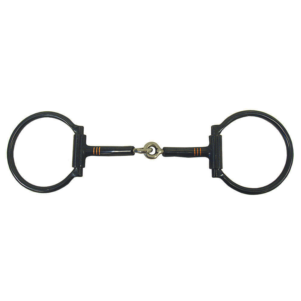 Robart Pinchless Black Sweet Iron Offset Dee Snaffle Bit 5"