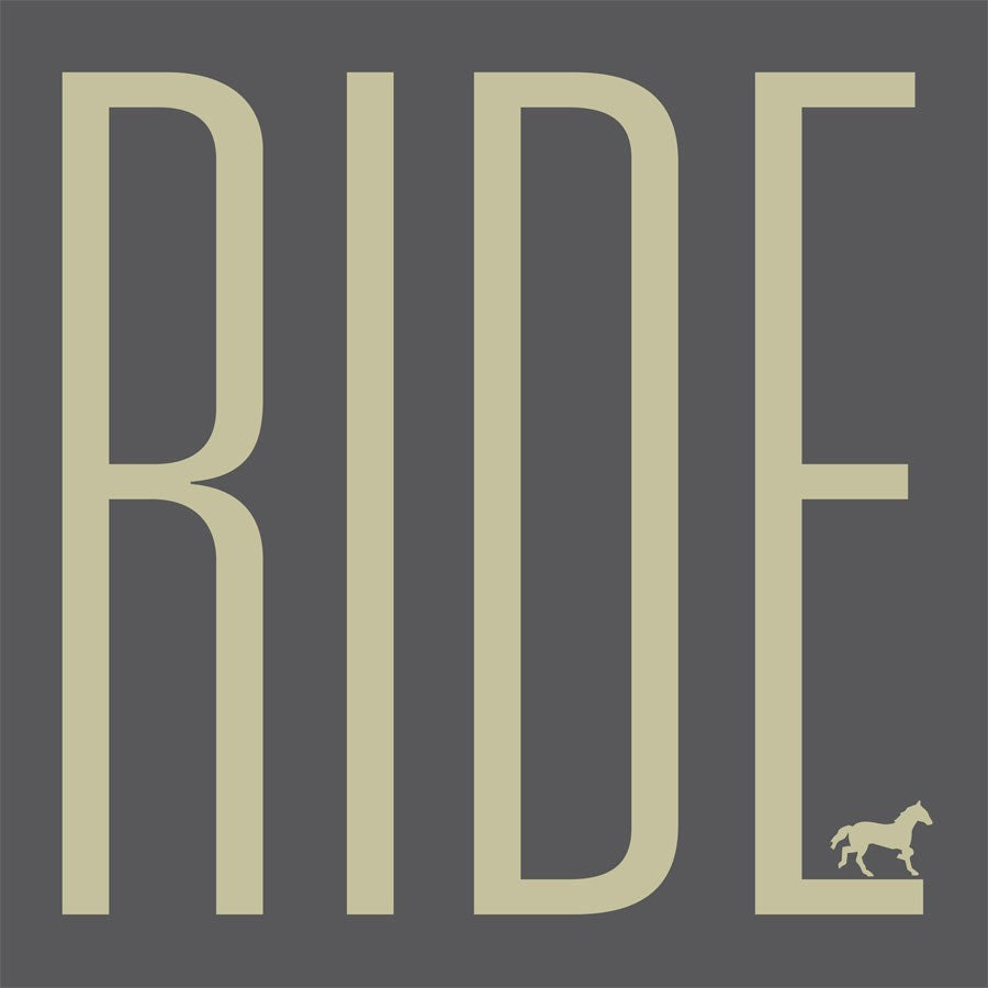 "Ride" Humorous T-Shirt - Grey