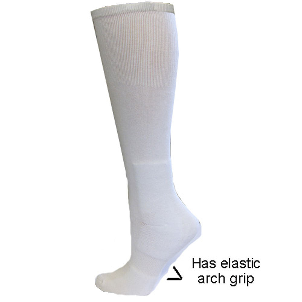 Tall Boot Sock - White