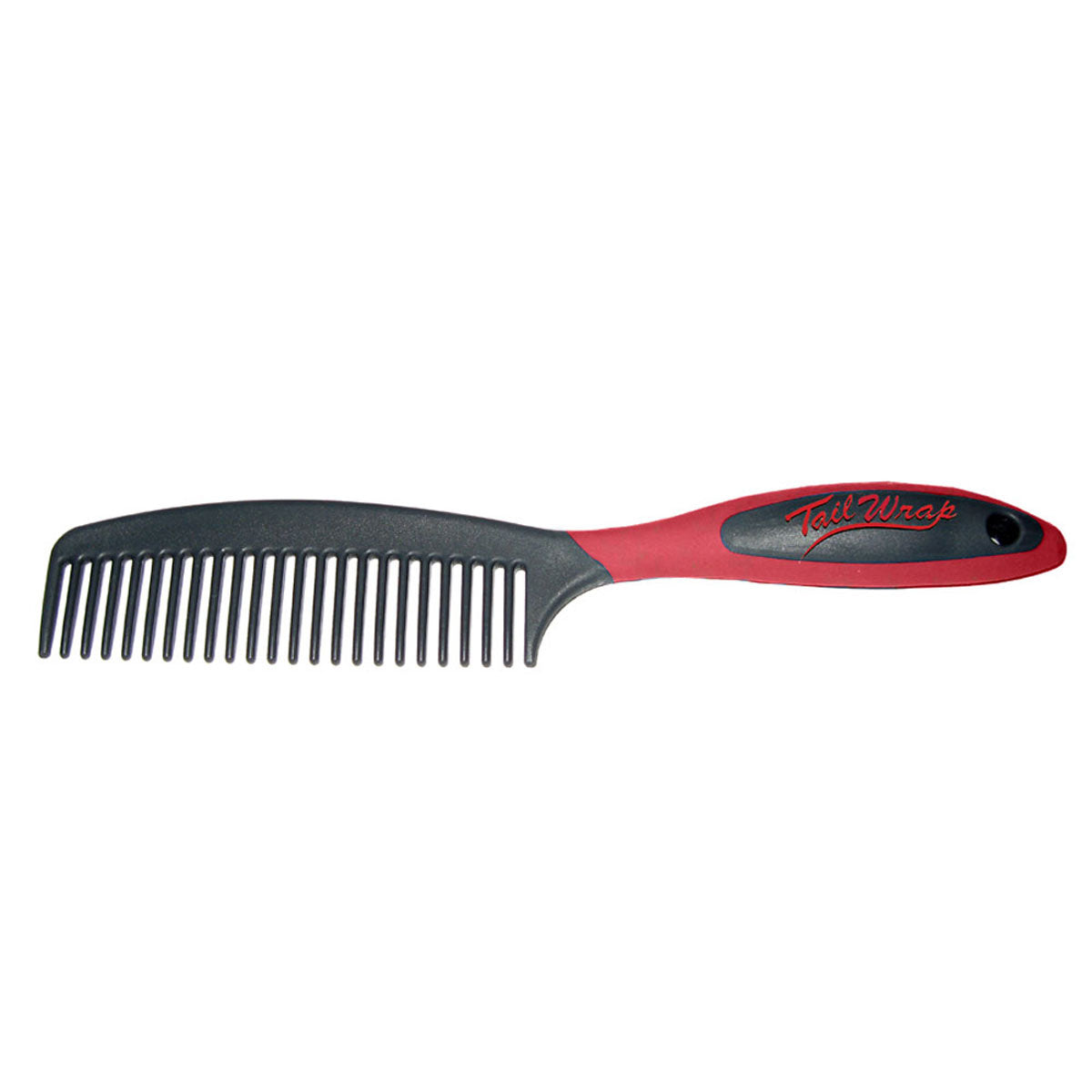 Tailwrap Mane & Tail Comb with Ergonomical Grip - Raspberry/Grey